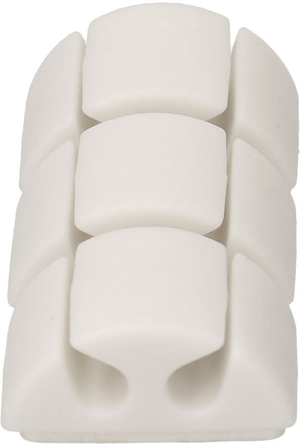 Max Hauri AG Max Hauri Klettkabelbinder, 40×20 mm, 6er-Pack – weiss
