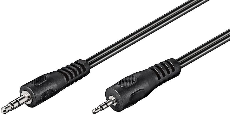 Microconnect 3,5-mm-auf-2,5-mm-Adapterkabel – 3,5-mm-Klinkenstecker zu 2,5-mm-Klinkenstecker – 2 m