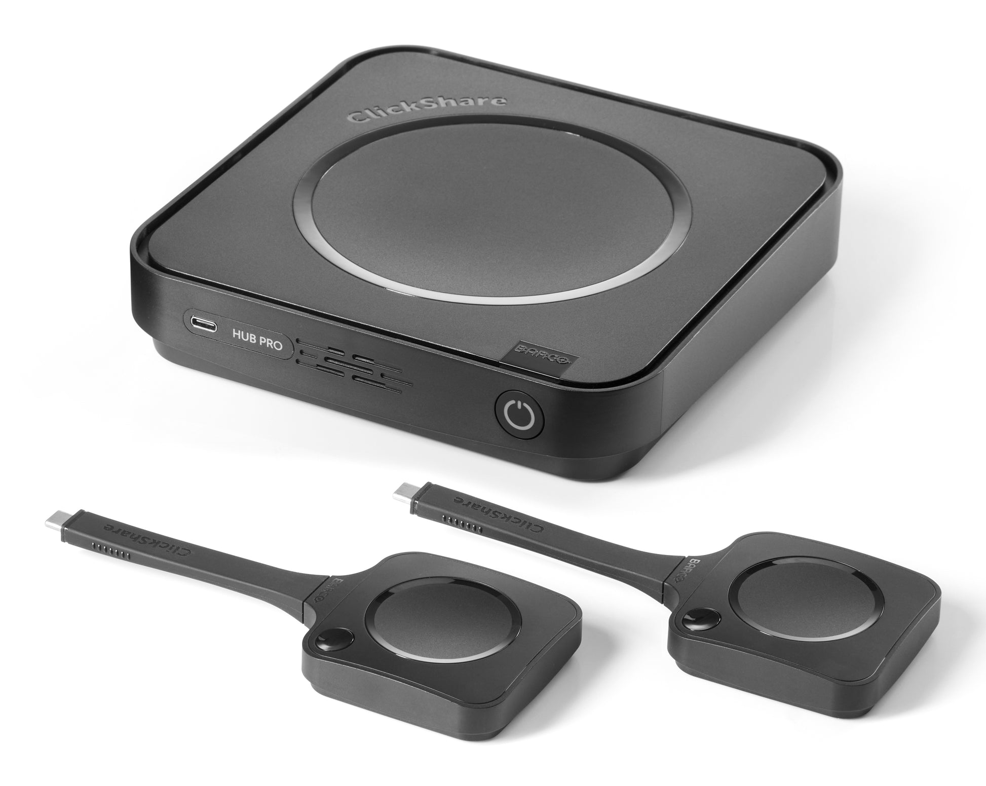 Barco ClickShare Hub Pro Video – Videokonferenzsystem – 5120 × 2160, WLAN/LAN, Bluetooth 5.3, Schwarz