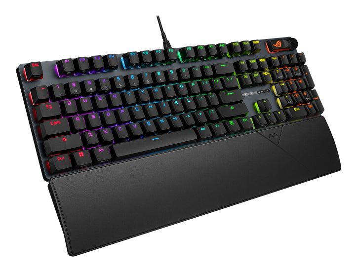 ASUS ROG Strix Scope II X – Gaming-Tastatur, mechanisch, USB, RGB, mit Handgelenkauflage, Schwarz