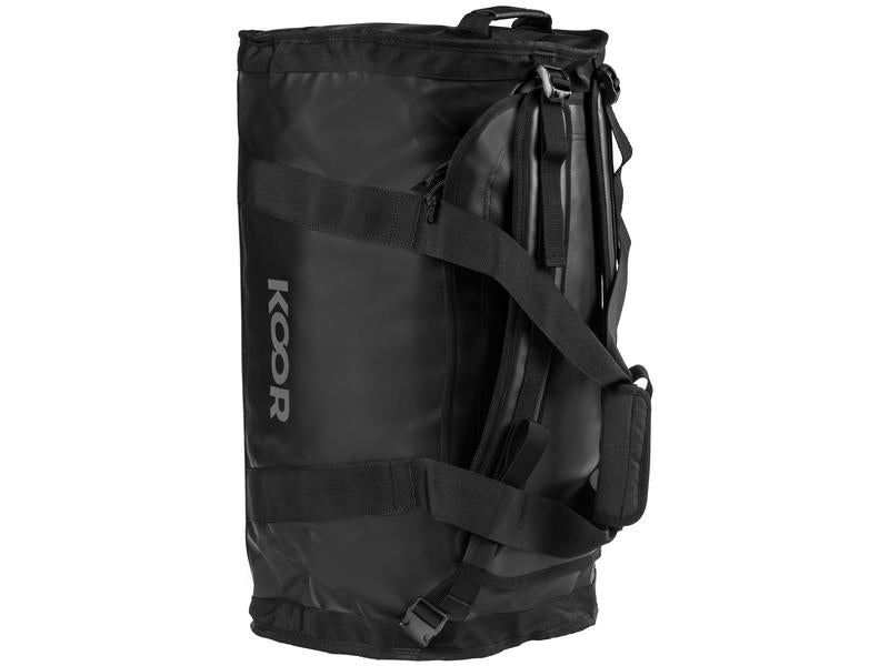KOOR Sporttasche Sooma – 50 l, aus rPET, schwarz, 37 × 40,5 × 60,5 cm