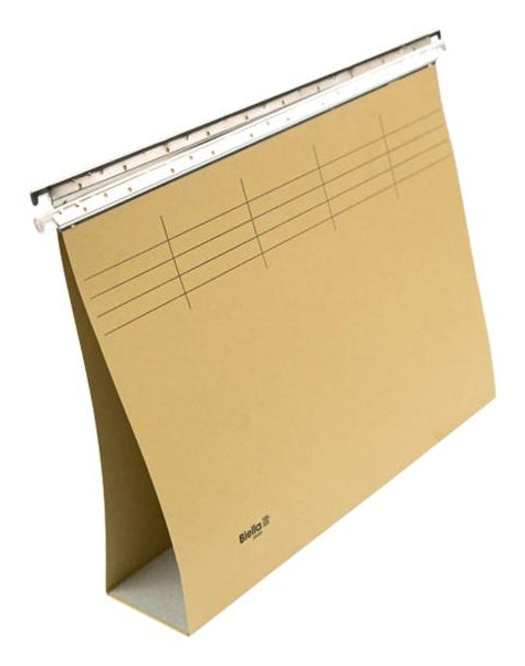 Biella Hängeordner für A4 – Karton, Olivgrün, 320 × 250 mm, mit Vordruck