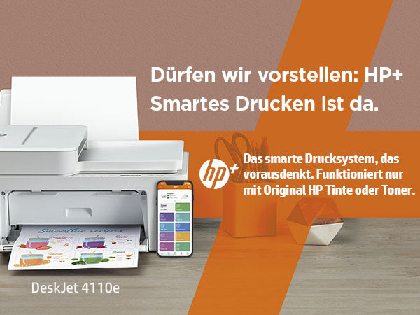 HP DeskJet 4110e – Farbtintenstrahl-Multifunktionsdrucker, A4, 4-in-1, Duplex, ADF, WLAN, AirPrint