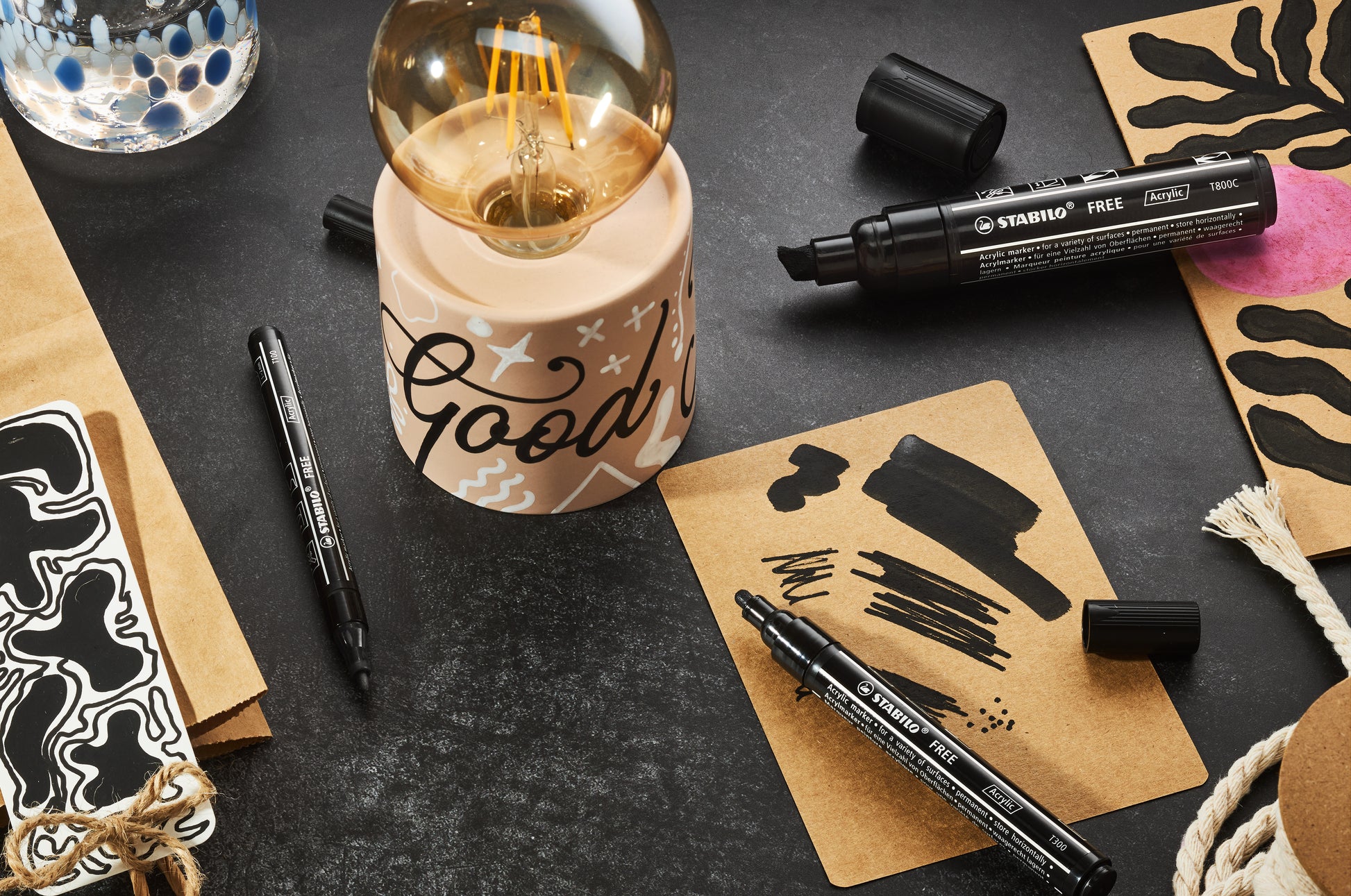 STABILO Acrylmarker für STABILO T100, T300 und T800C – Schwarz