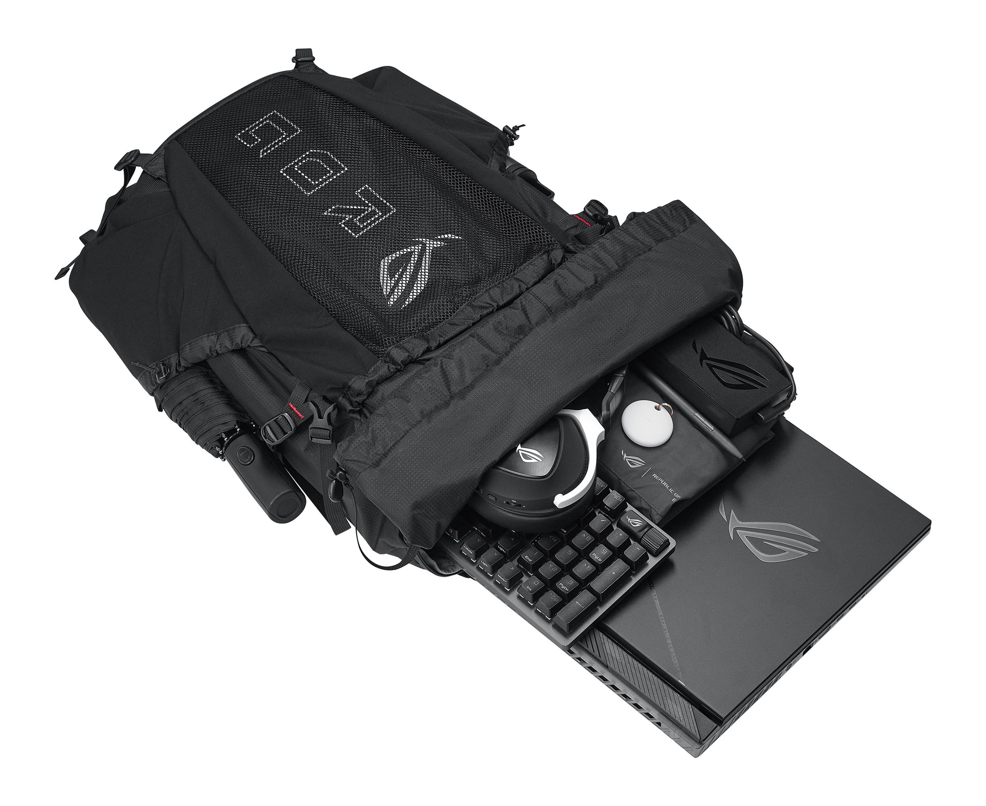 ASUS ROG Archer ErgoAir – Notebook-Rucksack – für 18"-Notebook, 32 l, EVA, Lycra, Nylon, Schwarz