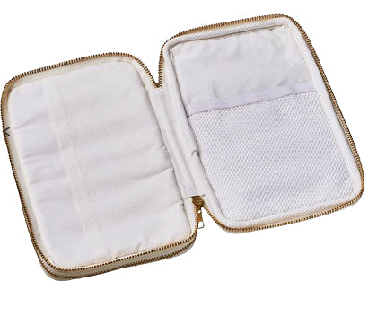 Chic-mic ChicMic Reise-Organizer – Bio-Baumwolle, Blau/Weiss, 200 × 60 × 125 mm