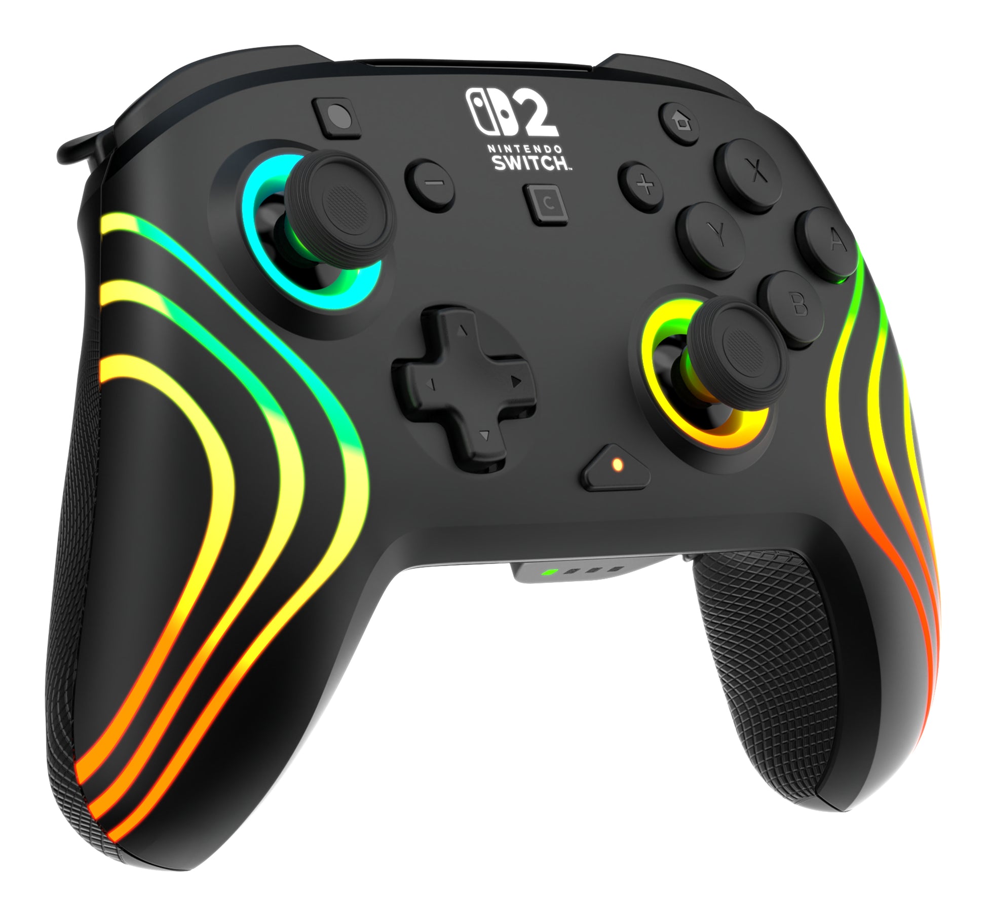 Turtle Beach Afterglow Wave – Gamepad – USB + Bluetooth, RGB, 20-h Akkulaufzeit, für Nintendo Switch, Schwarz