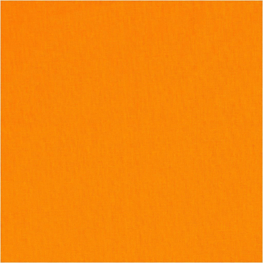Creativ Company Dekostoff, Baumwolle, Orange, 145 cm × 2 m, 1 Stk., STANDARD 100 by OEKO-TEX, 440821
