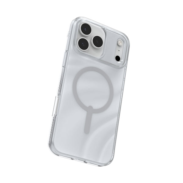 ZAGG Milan Snap Backcover – für Apple iPhone 17 Pro Max, Silber, Zion Glitter Swirl, bis 4 m Sturzsicher