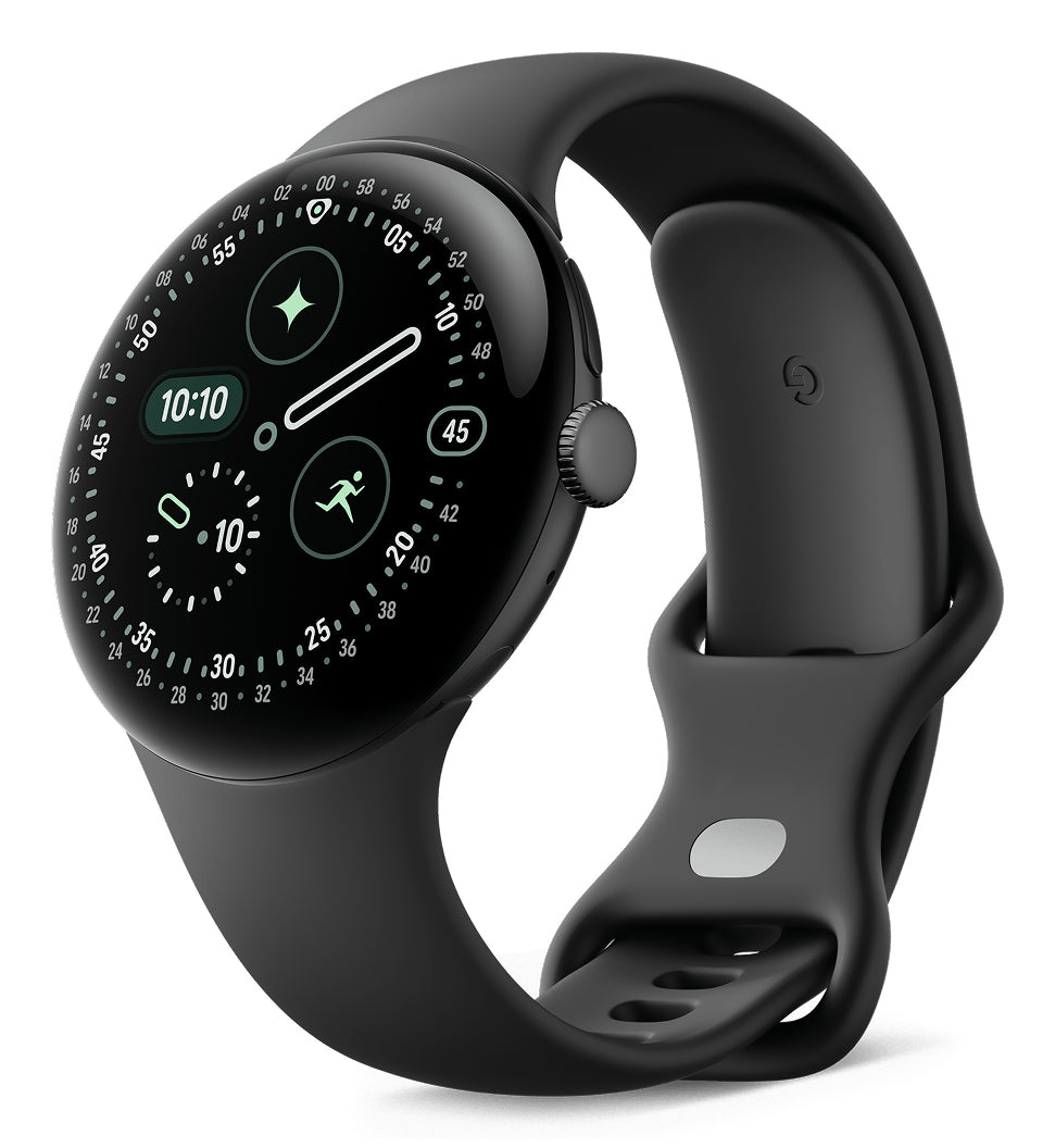 Google Pixel Watch 4 – Smartwatch – 45 mm, 1,77", GPS, NFC, AMOLED, Gorilla Glass 5, 5 ATM, Schwarz