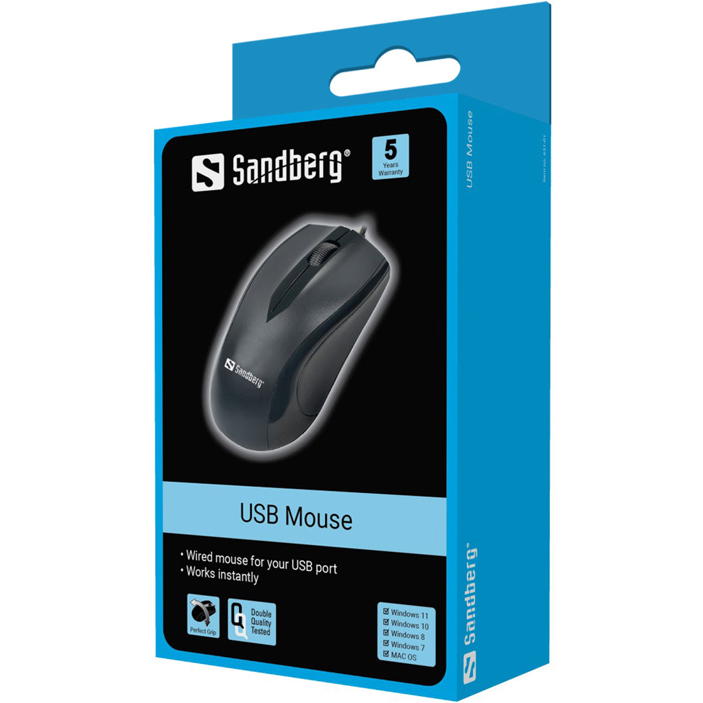 Sandberg Maus – Kabelgebunden USB, 1200 DPI