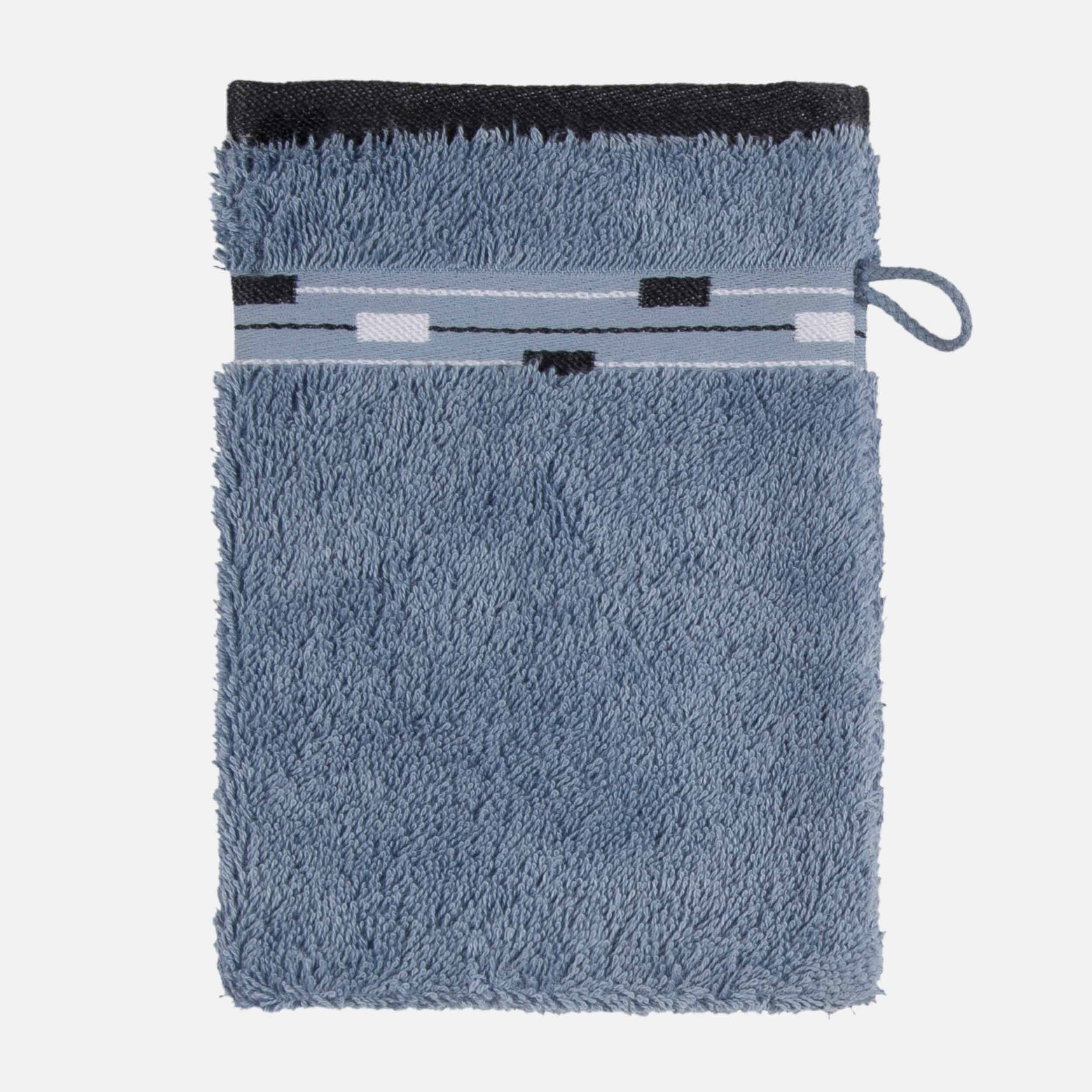 Frottana Waschlappen – 15 × 20 cm – Baumwolle – Blaugrau