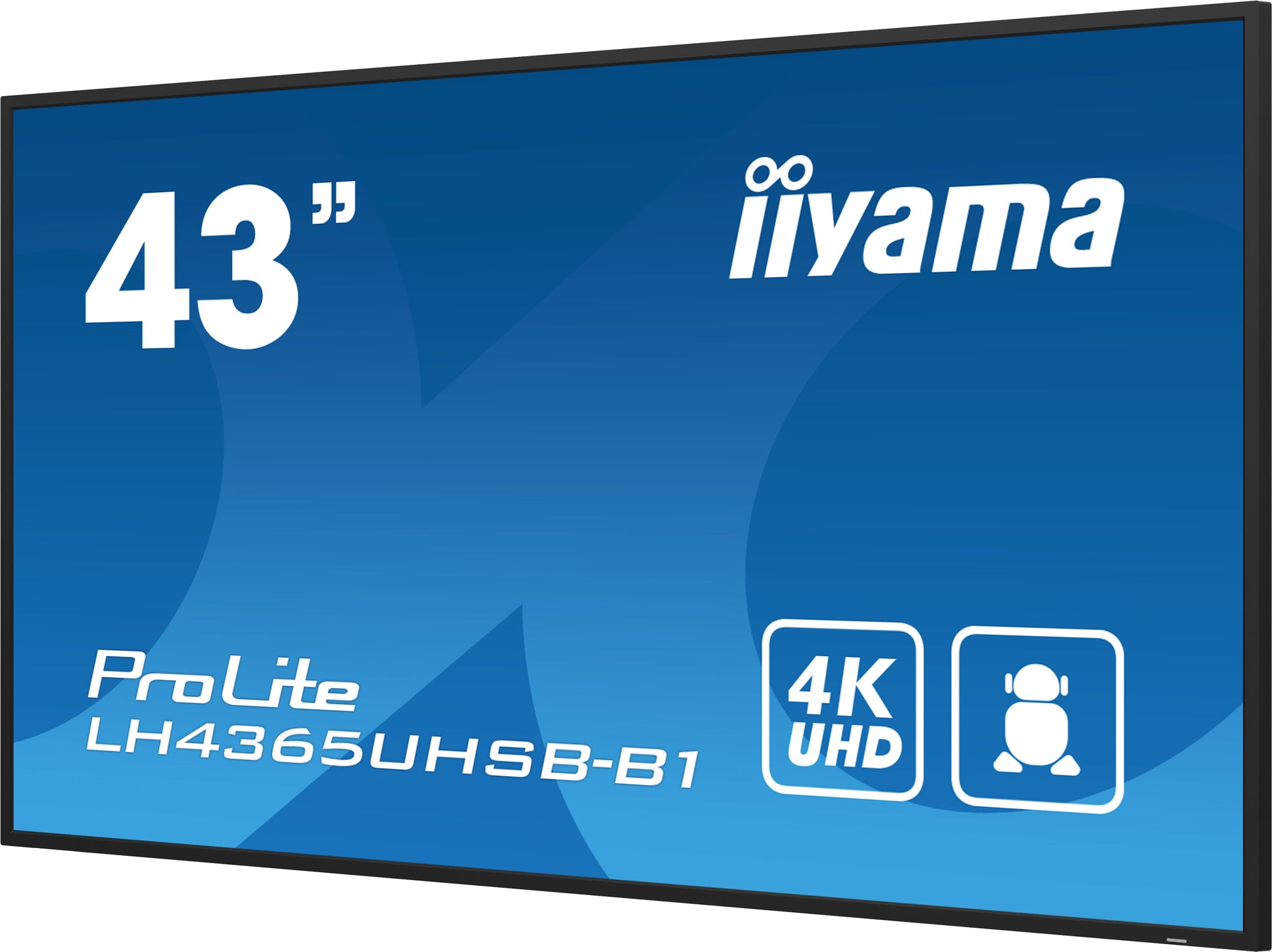 iiyama LH4365UHSB-B1 – 43" 4K Signage-Display, Android 11, 800 cd/m², 24/7