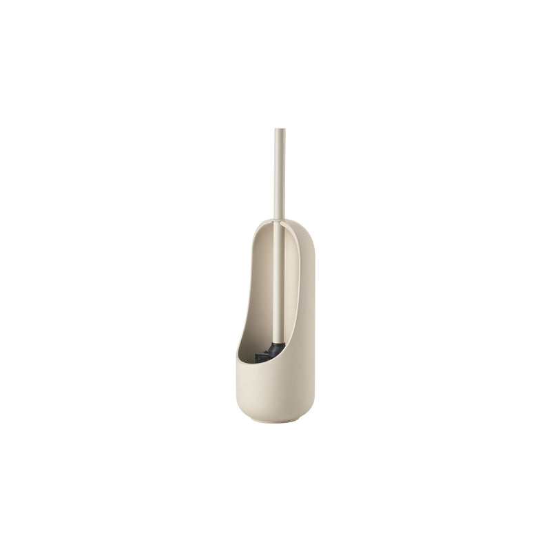 Zone Denmark Sensu – WC-Bürstenset – Keramik, beige, H 41 cm, Ø 11,8 cm