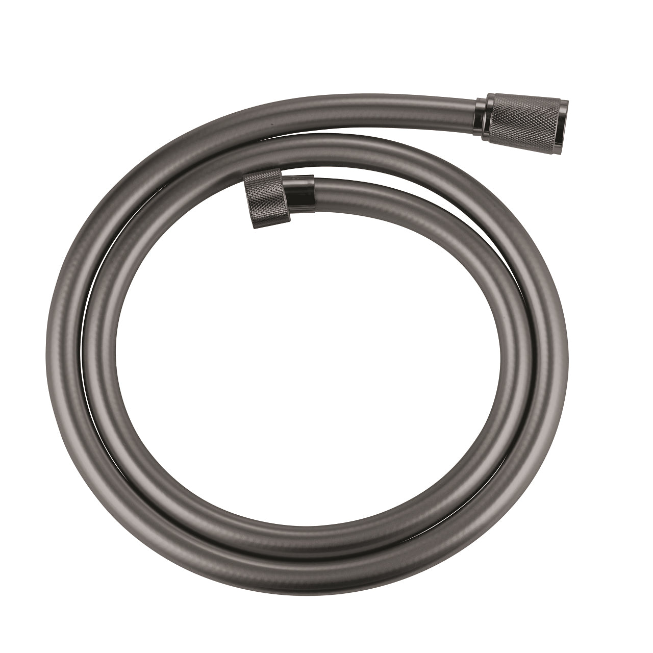 GROHE Silverflex TwistStop Brauseschlauch – 125 cm, Kunststoff, 1/2" Anschluss, Graphit