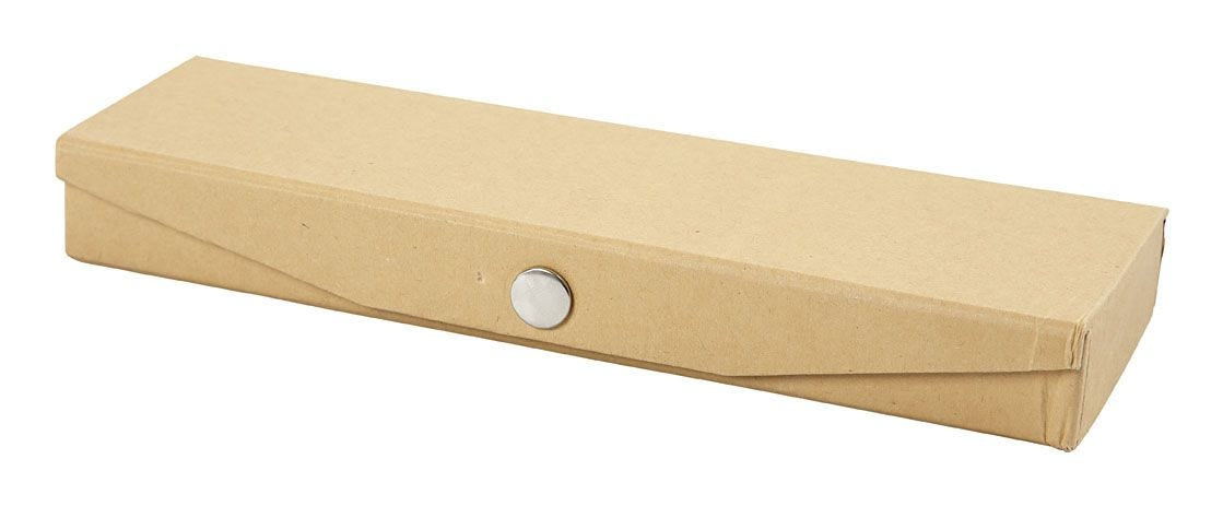 Creativ Company Stiftebox (Hartschale), Braun, Karton, 21 × 6 × 2,5 cm, 12er-Pack