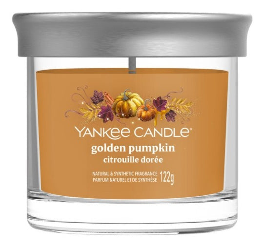 Yankee Candle Golden Pumpkin – Duftkerze, Small Tumbler, 30 h