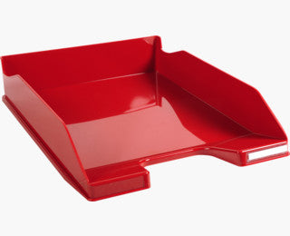 Exacompta COMBO MIDI – Briefkorb für A4, Polystyrol (PS), Karminrot, 347 × 65 × 255 mm