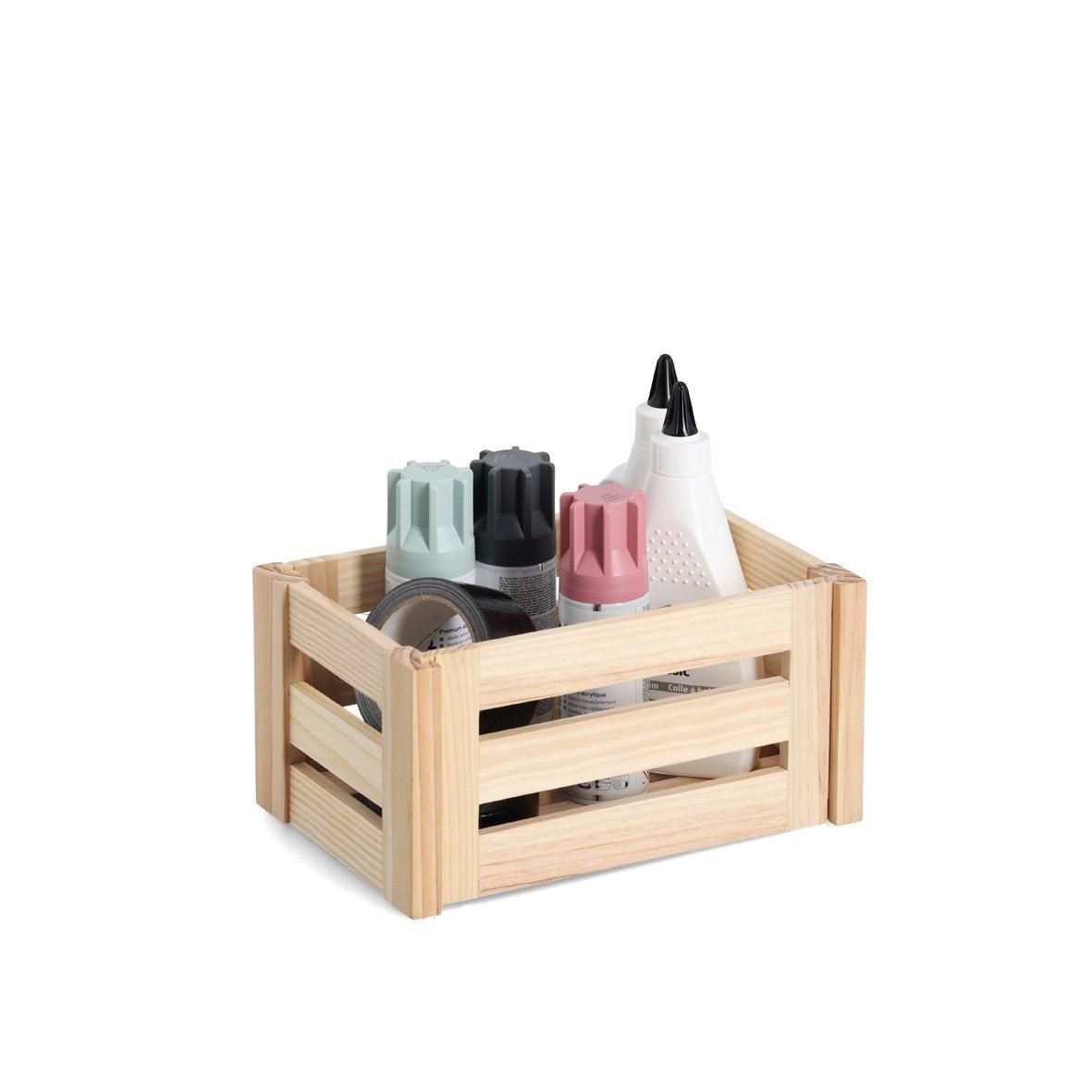 Zeller Present 13360 Aufbewahrungsbox (ohne Deckel) – Holz – Braun – mit Griff – 196 × 150 × 295 mm