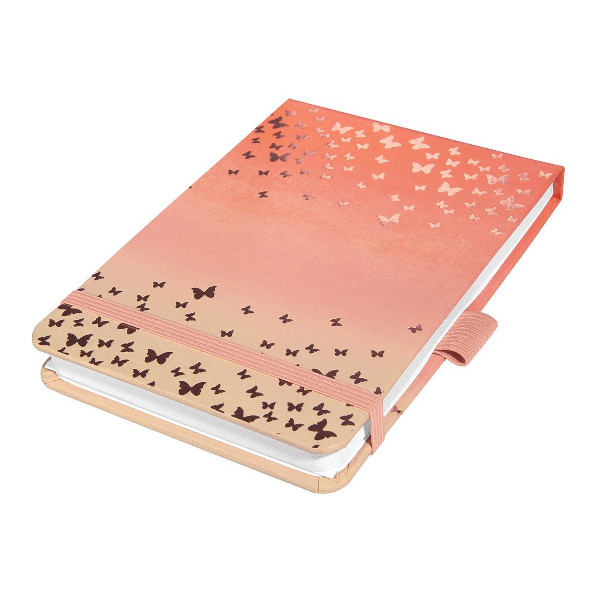 Sigel Notizblock Jolie, punktkariert, Fadenheftung, Hardcover, 79 Blätter, perforiert, 100 g/m² – Aprikose