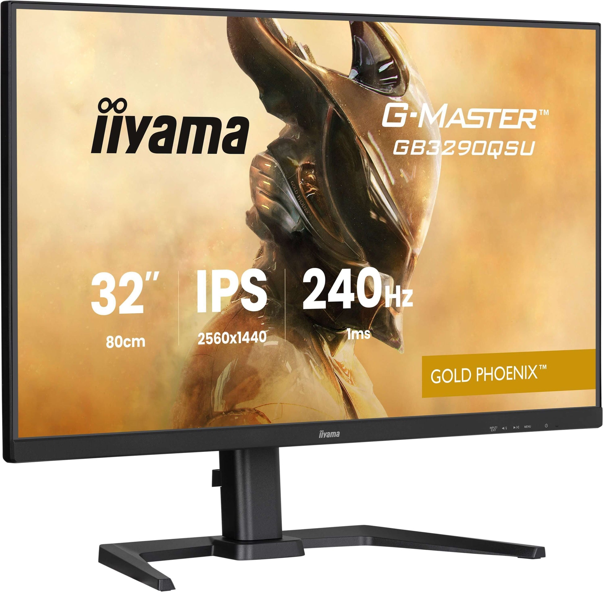 iiyama G-MASTER GB3290QSU-B1 – Monitor, 31,5" 2560 × 1440 (WQHD), IPS, 240 Hz, 400 cd/m²