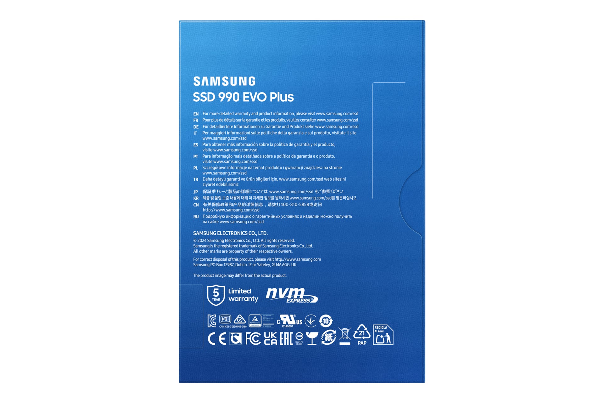 Samsung 990 EVO Plus – 2 TB, M.2 2280, NVMe PCIe 4.0, 7150 MB/s lesen, 6300 MB/s schreiben