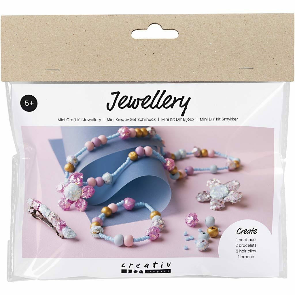 Creativ Company Schmuck-Bastelset – Mehrfarbig – inkl. Anleitung – ab 5 Jahren