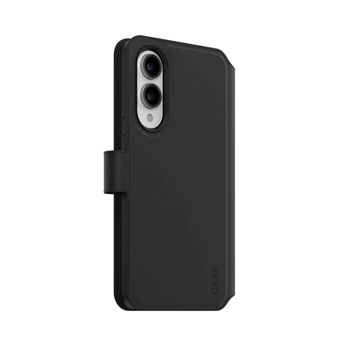PanzerGlass Booklet-Hülle – für Samsung Galaxy S25 Edge 5G – schwarz – Leder – mit Kartenfach, Qi-kompatibel
