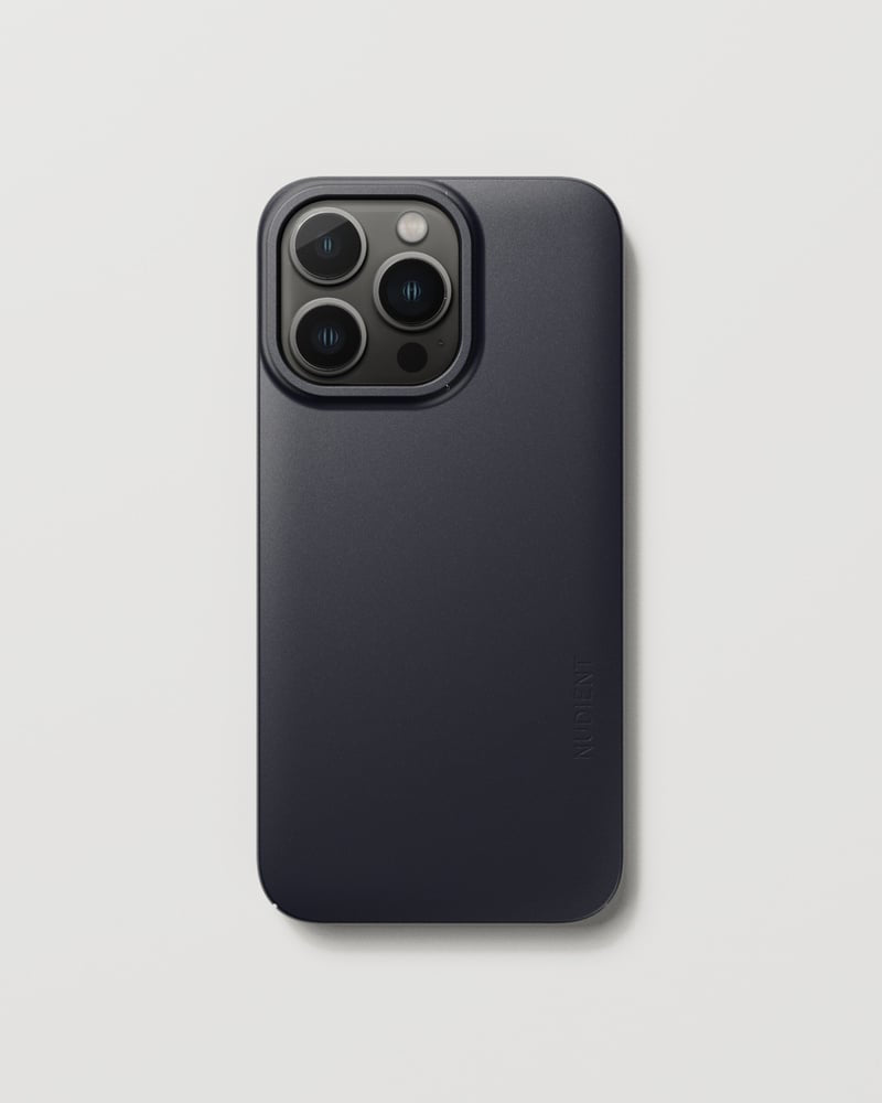 Nudient Thin Backcover – für Apple iPhone 13 Pro, MagSafe, Recycling-Kunststoff, Blau