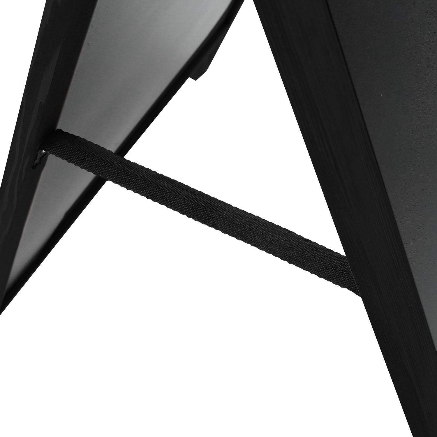Europel Kundenstopper – 660 × 1'040 mm – Kieferholzrahmen, Melamin, schwarz – doppelseitig, für Kreidemarker