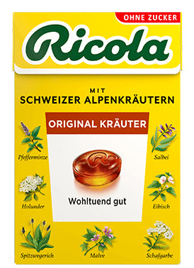 Ricola Box Duo Kräuterbonbons – zuckerfrei – 2 × 50 g
