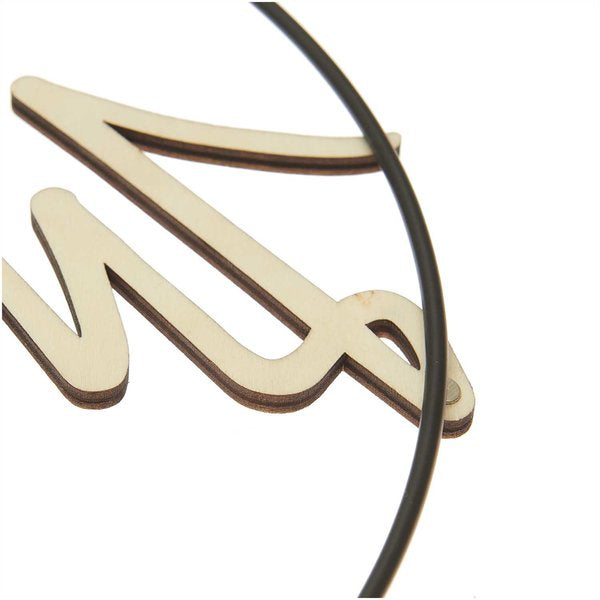 Rico Design Deko-Buchstabe – magnetisch, 27 × 9 cm – Holz (Pappel), natur