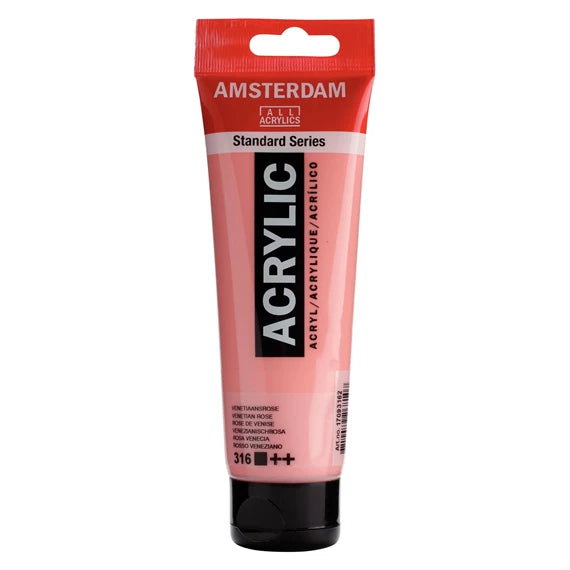 Royal Talens Amsterdam – Acryl Standard – Acrylfarbe – venezianischrosa, 120 ml