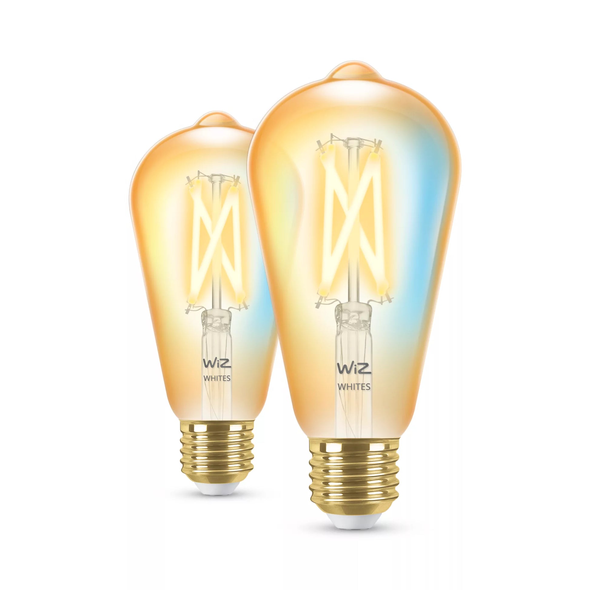 WiZ Leuchtmittel ST64 E27 – Tunable White 2000–5000 K – 2 Stück