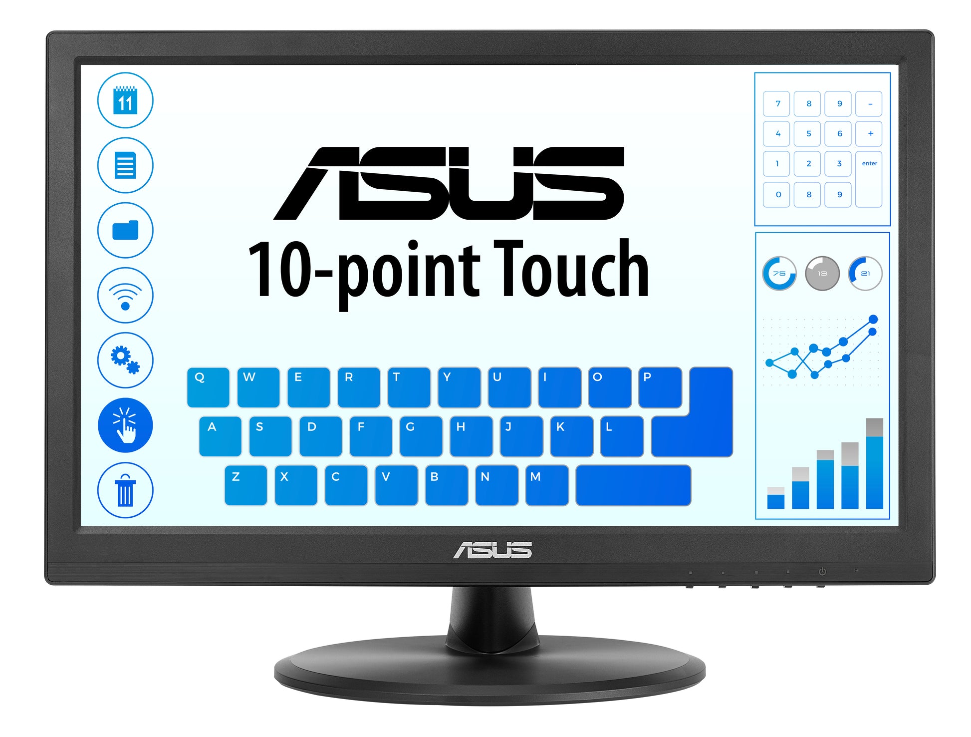 ASUS 169He – Interaktives Touch-Display 15,6" – Full HD (1920 × 1080), IPS, PCAP-Touch (10-Punkt), blendfrei
