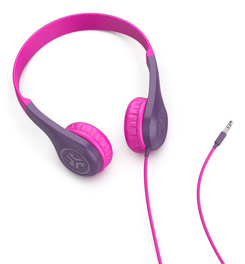 JLab JBuddies Pop Kinderkopfhörer – On-Ear, Stereo, Kabelgebunden, 3,5 mm Klinke, Rosa
