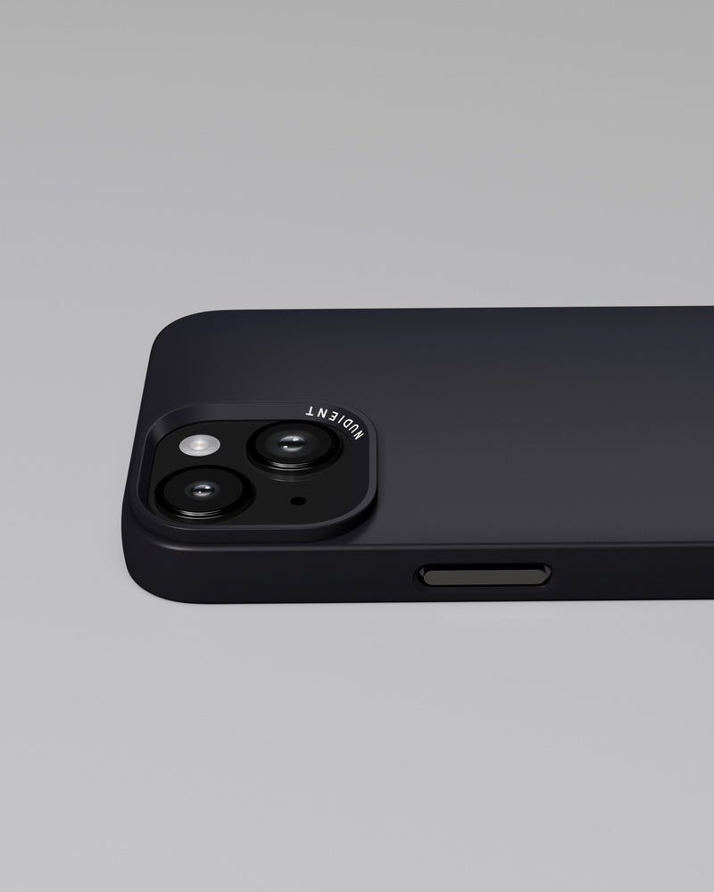 Nudient – Backcover – für Apple iPhone 14 – Midwinter Blue – Mikrofaser, MagSafe-kompatibel