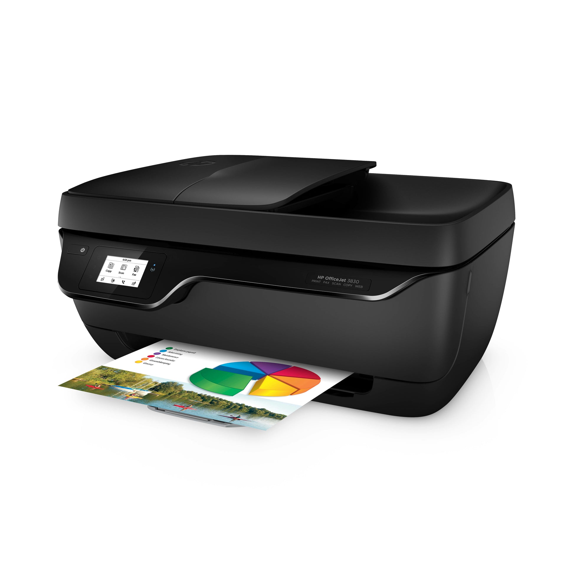 HP OFFICEJET 3830 ALL-IN-ONE – Farbtintenstrahl-Multifunktionsdrucker, A4, 4-in-1, ADF, WLAN, AirPrint