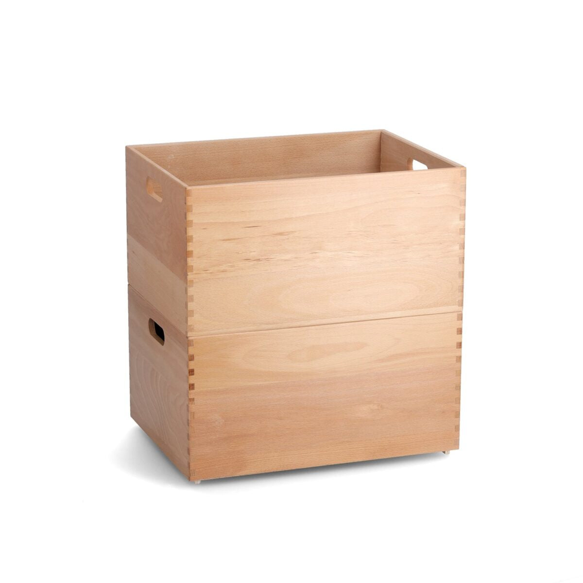 Zeller Present 13309 Aufbewahrungsbox ohne Deckel – Buche – Natur – 300 × 210 × 400 mm – mit Griff