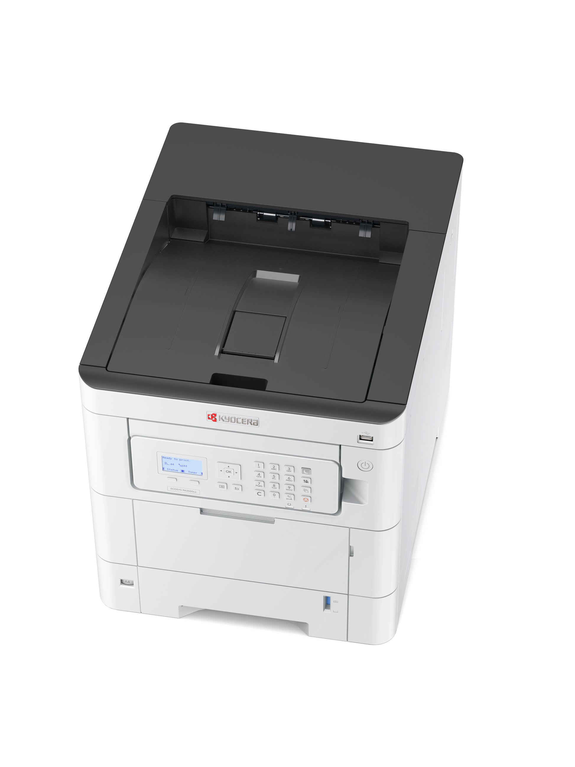 KYOCERA ECOSYS PA3500cx – A4, Farbe, Duplex, 35 S./Min., 1200 × 1200 dpi, LAN/USB, Papier: 650 Blatt