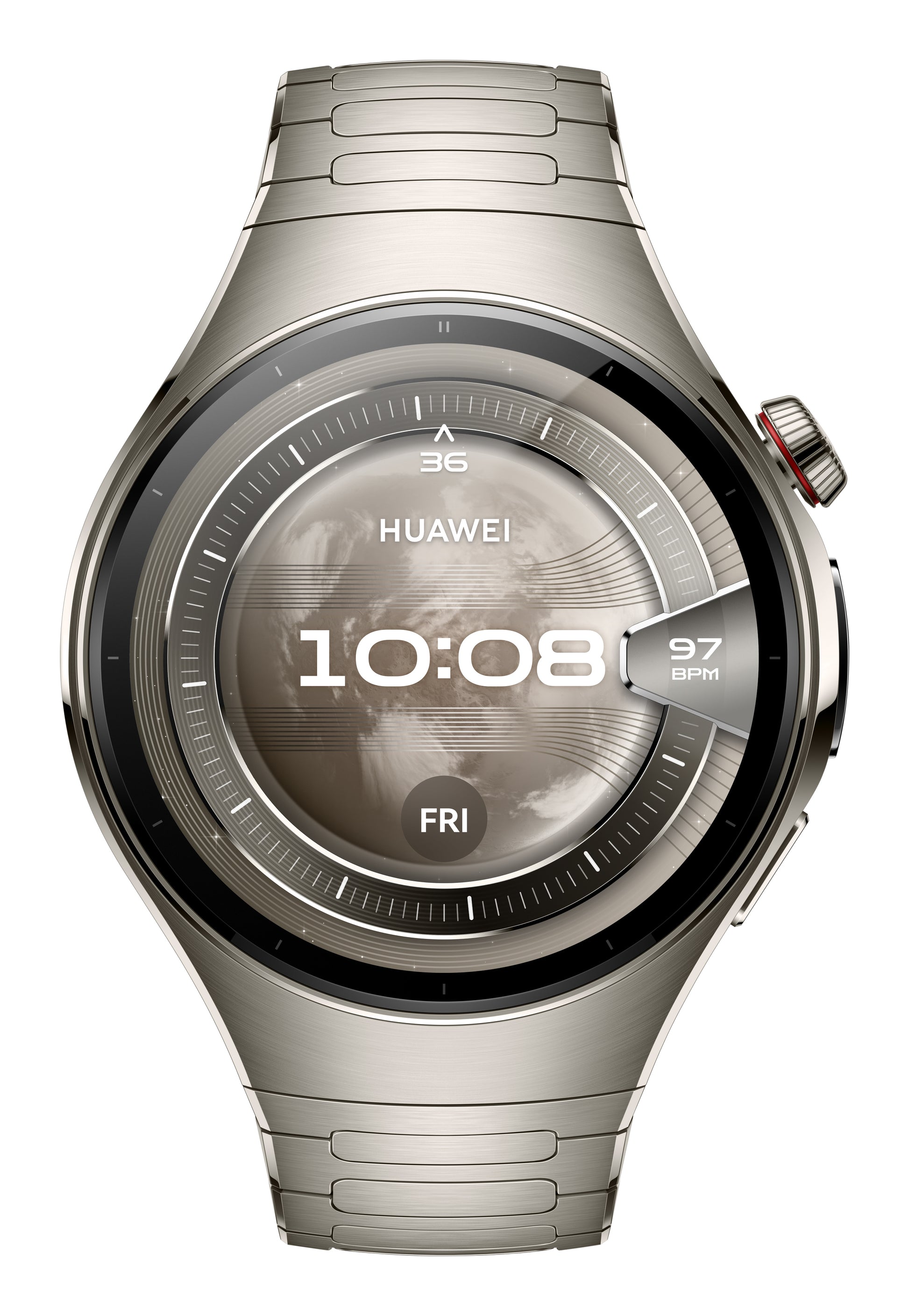 Huawei Watch 5 – 46 mm, AMOLED, Titan Silber, 5 ATM