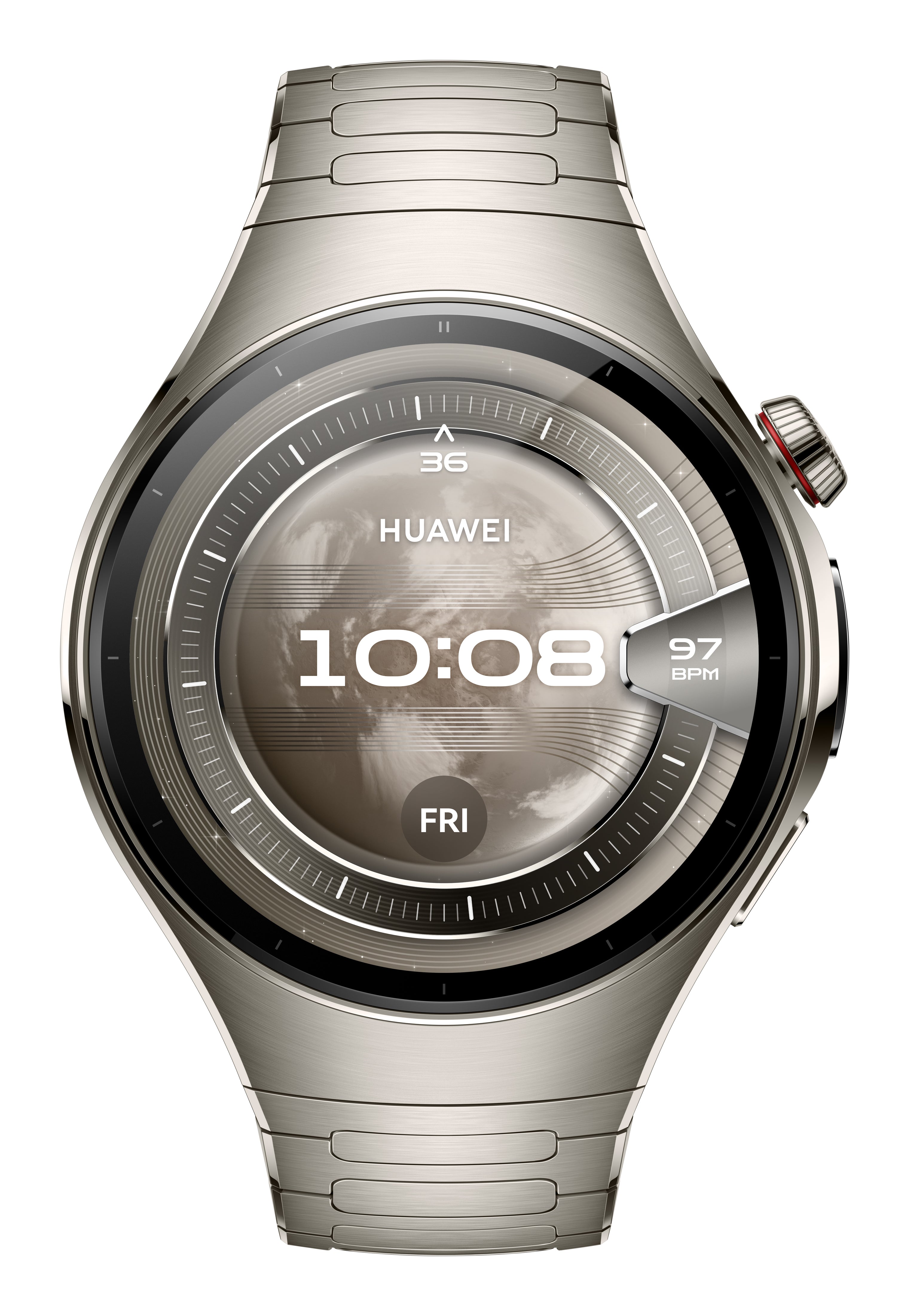 Huawei Watch 5 – 46 mm, AMOLED, Titan Silber, 5 ATM