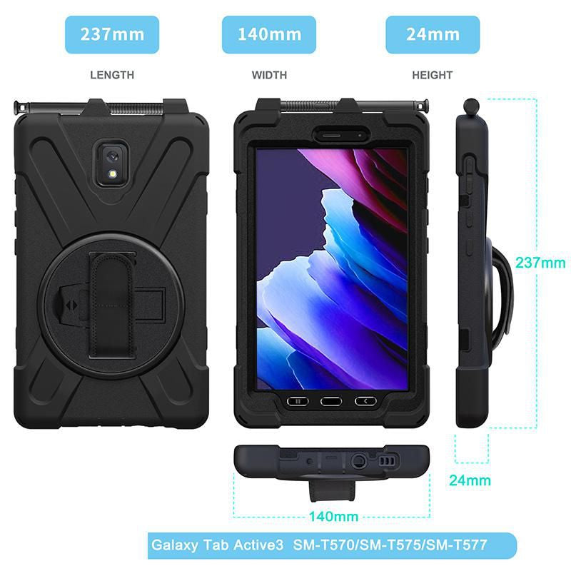 eSTUFF Tablet-Hülle für Samsung Galaxy Tab Active3/Active5 – Schwarz
