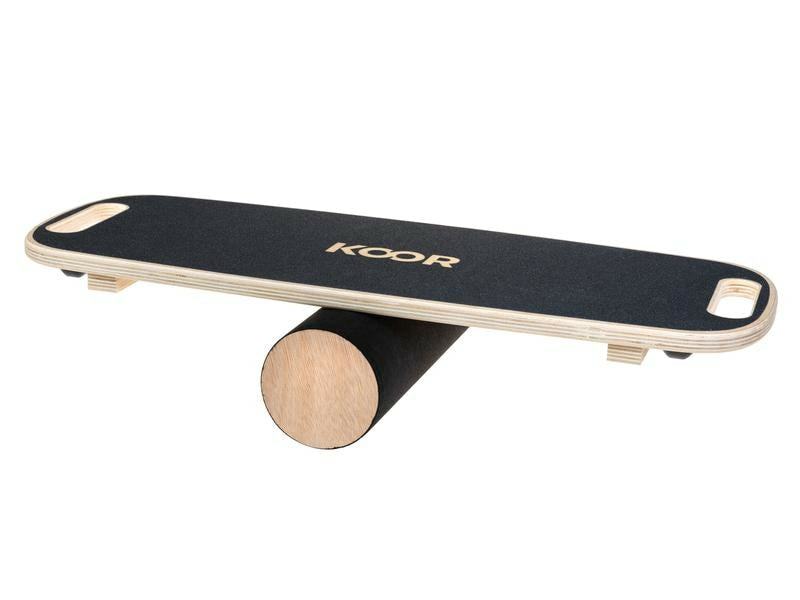 KOOR Balance Board mit Rolle – 73,5 × 28 cm – Holz – 110 kg max.