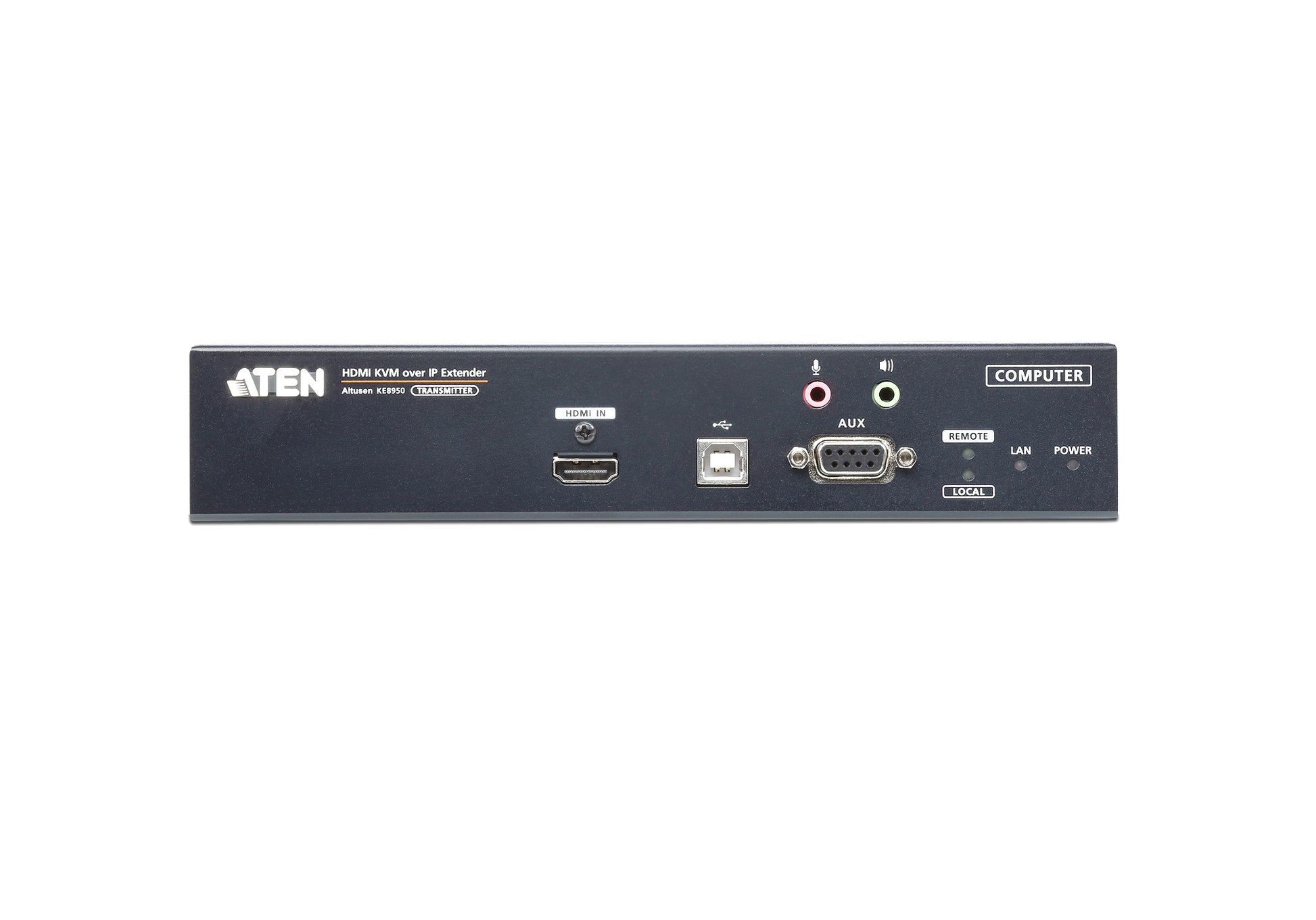 ATEN KE8950T – KVM-Extender (Sender), über IP, 4K@30 Hz, 2× HDMI, 2× USB‑A, 4:4:4, HDCP 1.4, 1 Gbit/s SFP