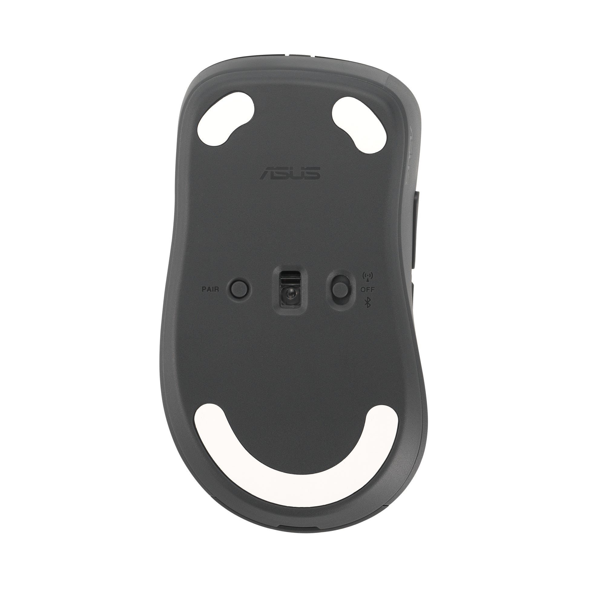 ASUS MD102 – Maus – Kabellos (Bluetooth/2,4 GHz), 1600 DPI, rechts, Grau