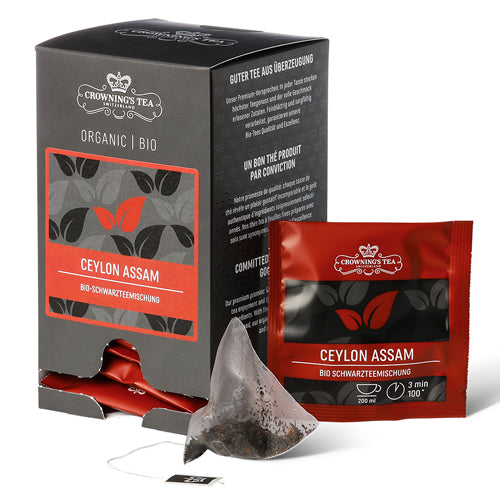 Crowning’s Tea Schwarztee Ceylon Assam – Teebeutel 15 Beutel