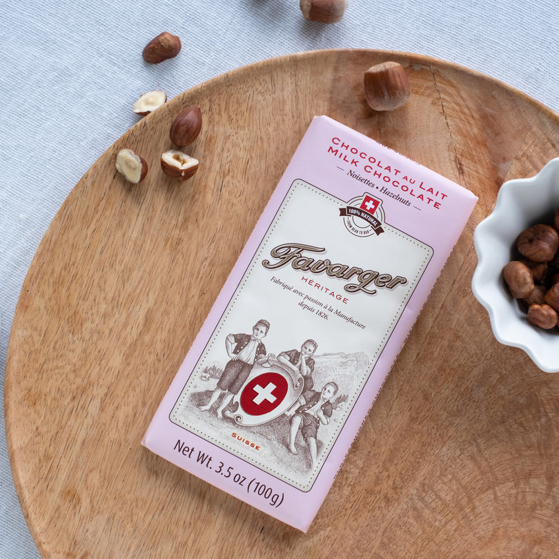 Favarger Héritage Schokolade – Milch & Haselnuss – 100 g