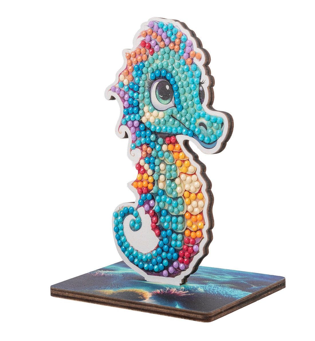 CRAFT Buddy Diamond-Painting-Set Seepferdchen – 11 cm – ab 6 Jahren