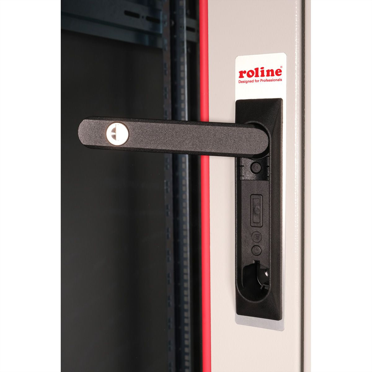 ROLINE Basic – 19" Netzwerkschrank 42U, IP20, abschliessbar, 600 × 800 × 2010 mm, lichtgrau, Stahl